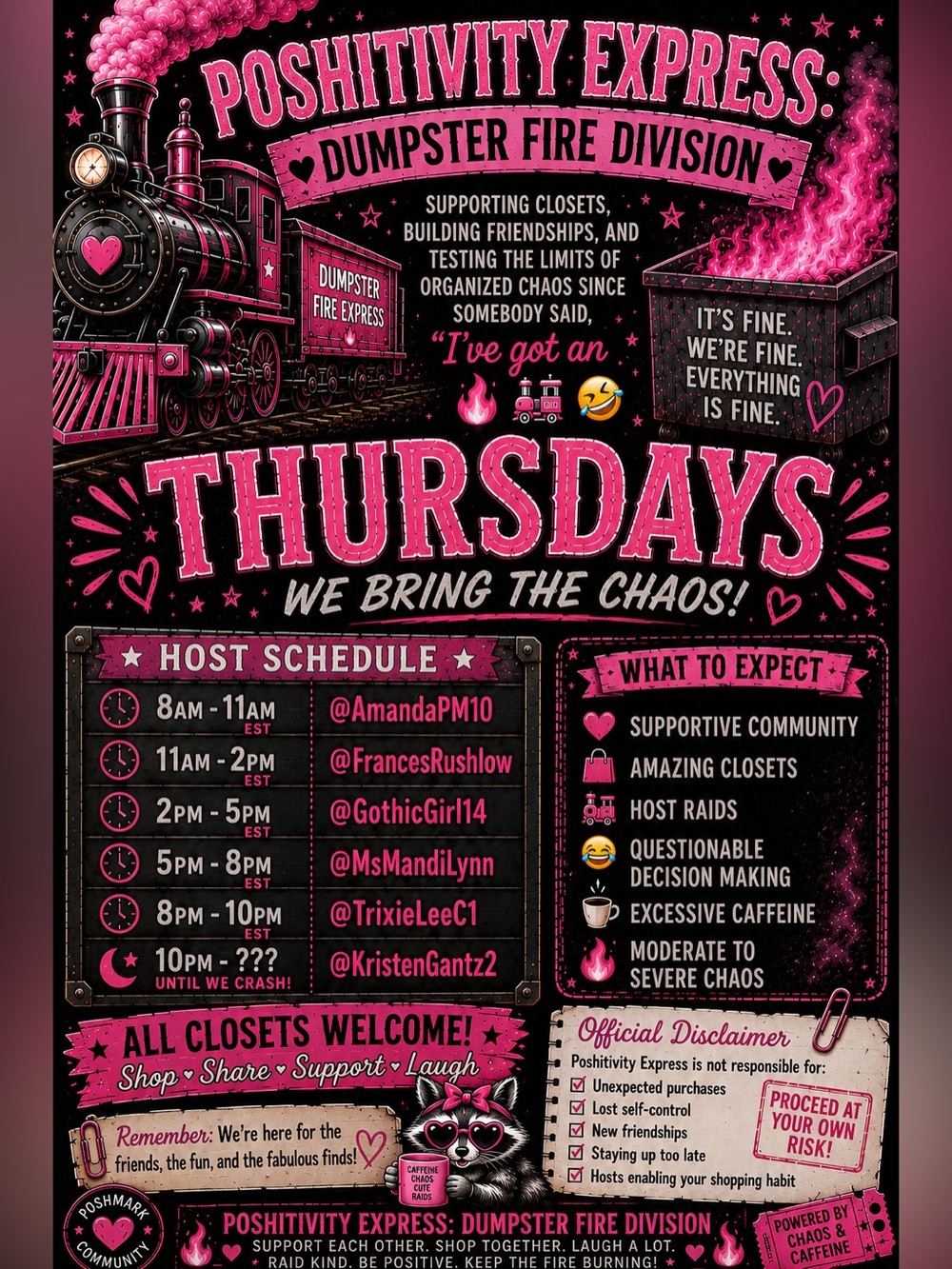 🥰🥰🌸🌺🦄🦋 Poshitivity Express Thursday Edition 🥰🥰🦄🦋🌸🌺